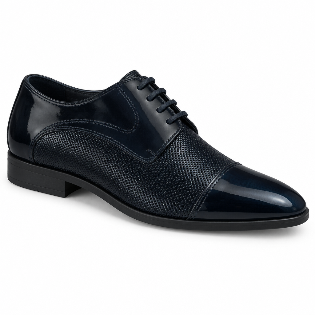 Chaussure bleu nuit, vue opposée