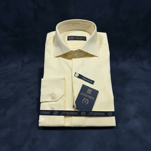 Chemise BARRICHELLO jaune fond classe