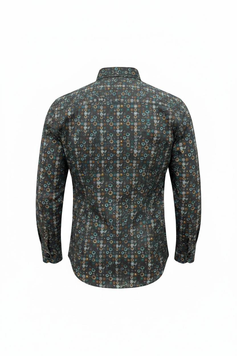 Chemise florale vue de dos