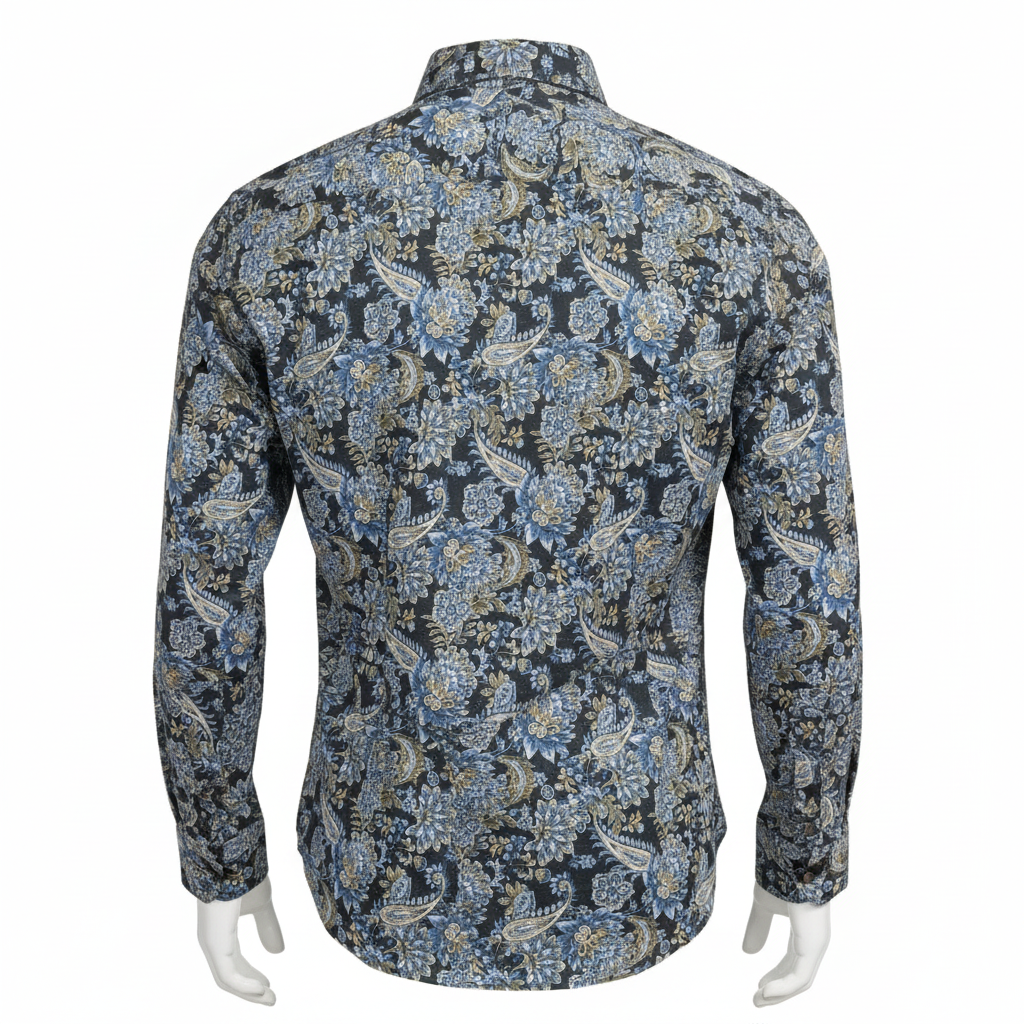 Chemise paisley vue de dos