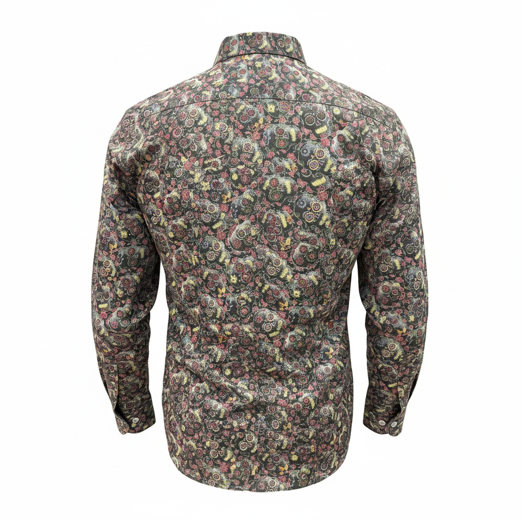Chemise paisley vue de dos
