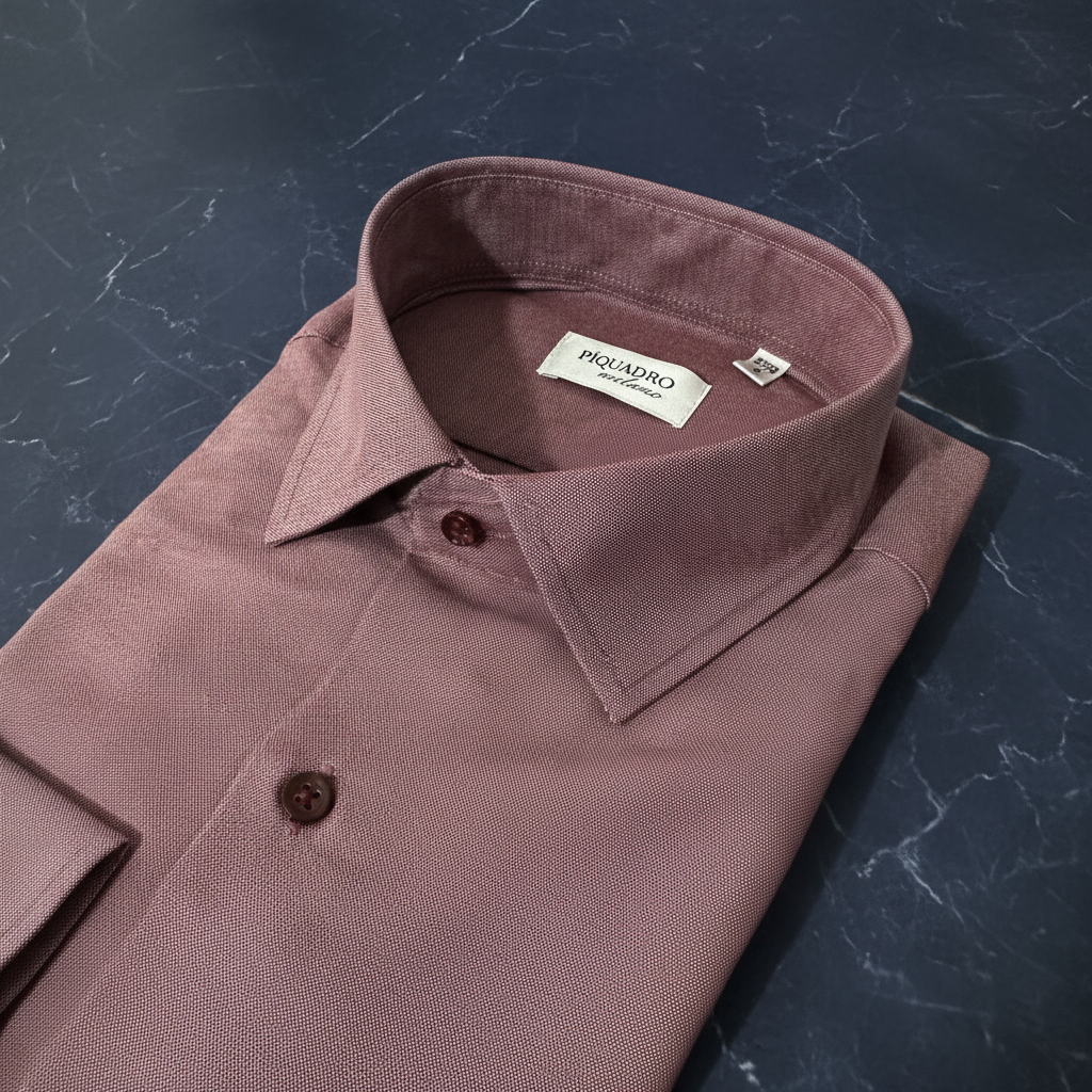 Chemise PIQUADRO bordeaux fond classe