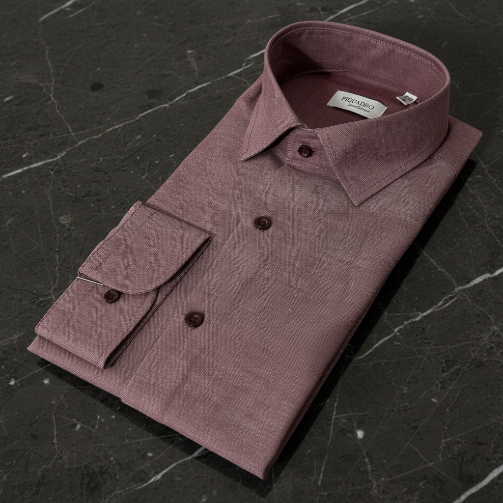 Chemise PIQUADRO mauve fond classe