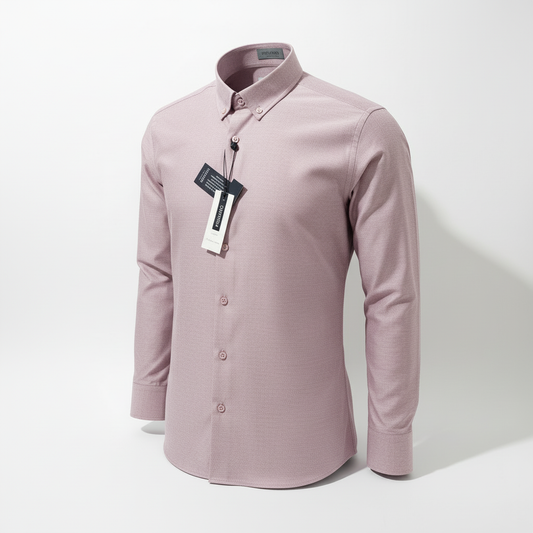 Chemise rose Piquadro en angle trois-quarts