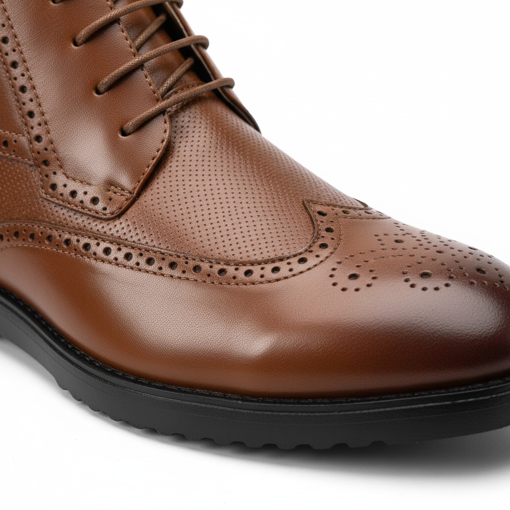 Détail brogue et cuir