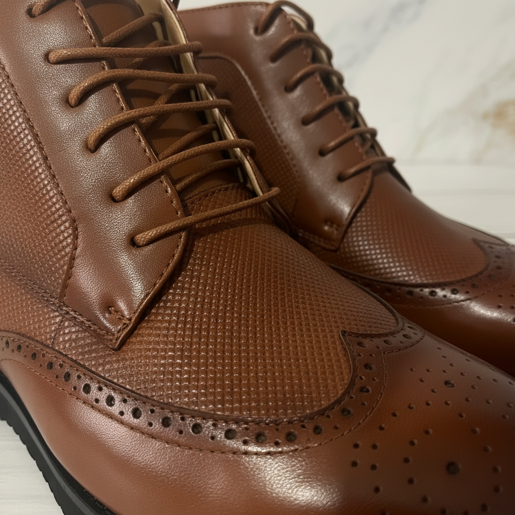 Détail brogue et texture