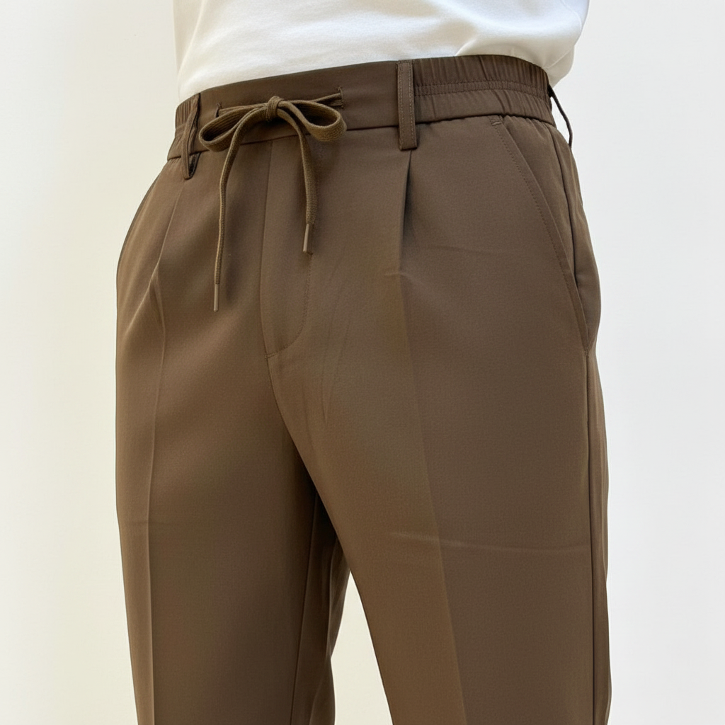 Détail cordon marron