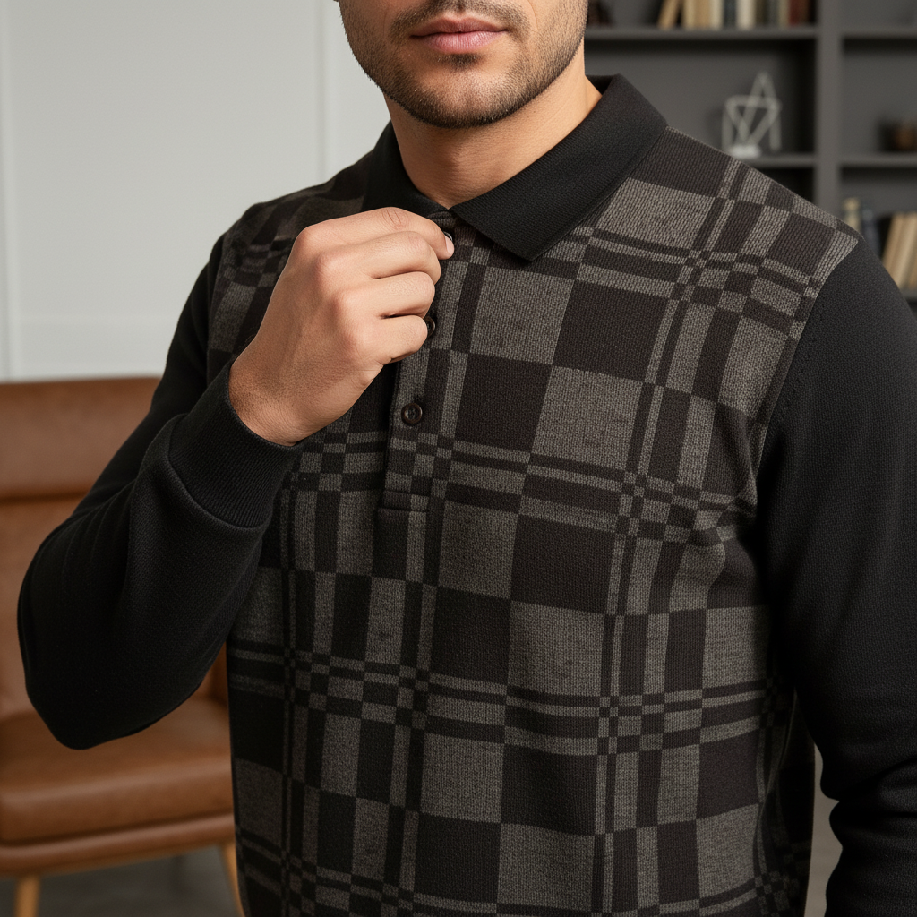 Détail motif carreaux et qualité