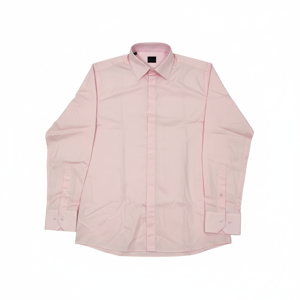 Flat lay chemise rose