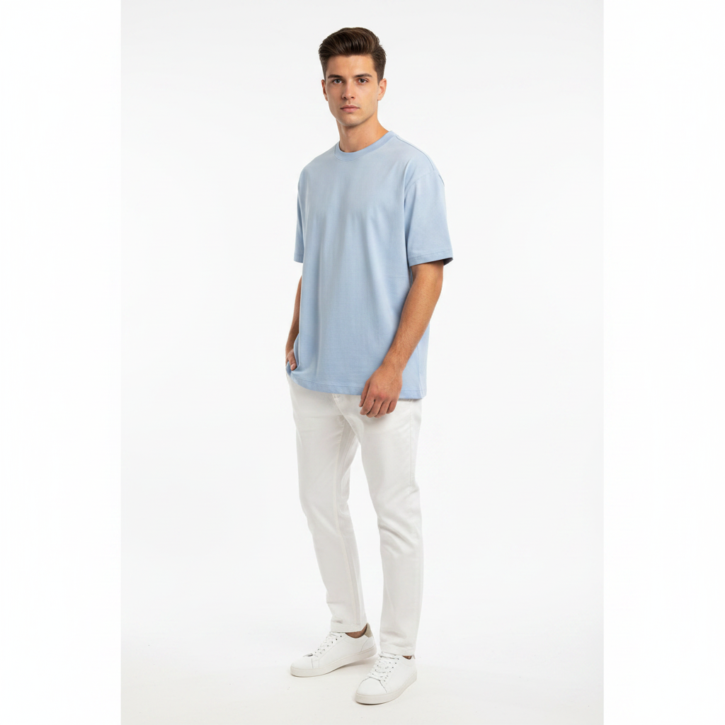 Frilivin tshirt bleu 3/4