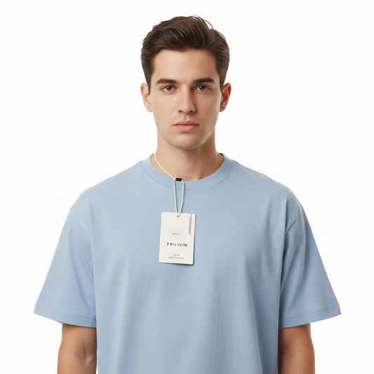 Frilivin tshirt bleu buste