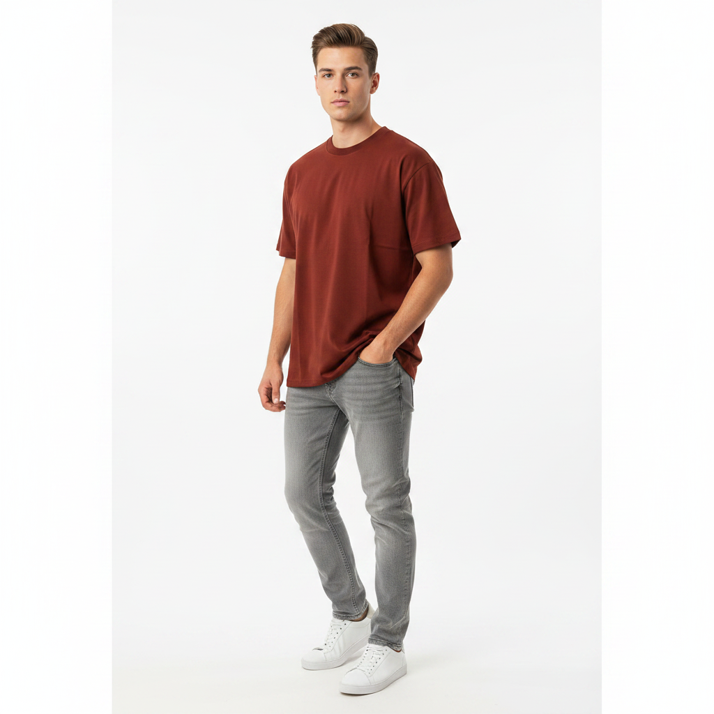 Frilivin tshirt bordeaux 3/4