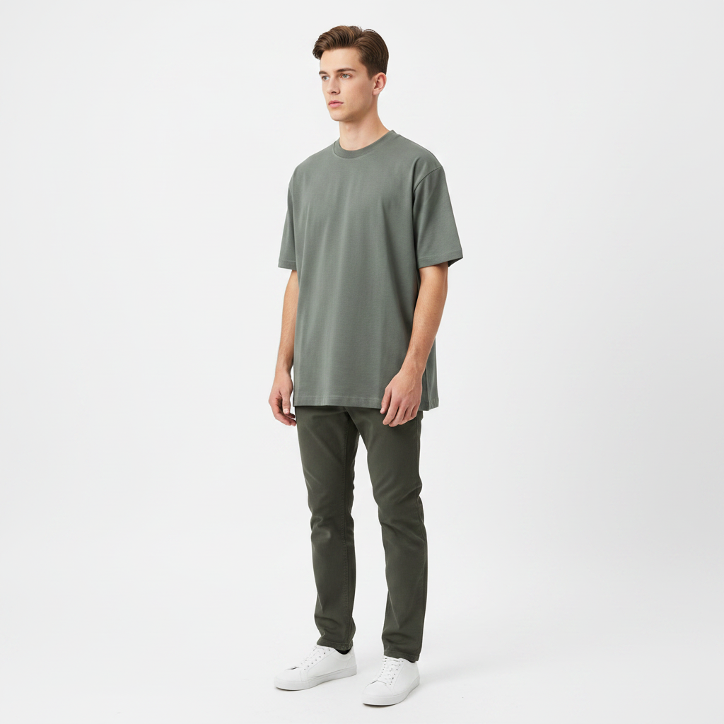 Frilivin tshirt gris militaire 3/4