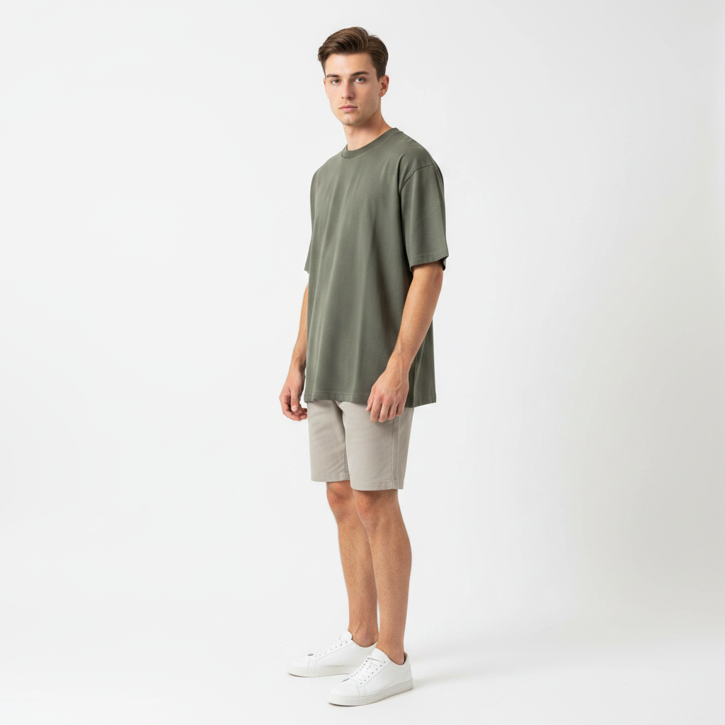 Frilivin tshirt kaki 3/4