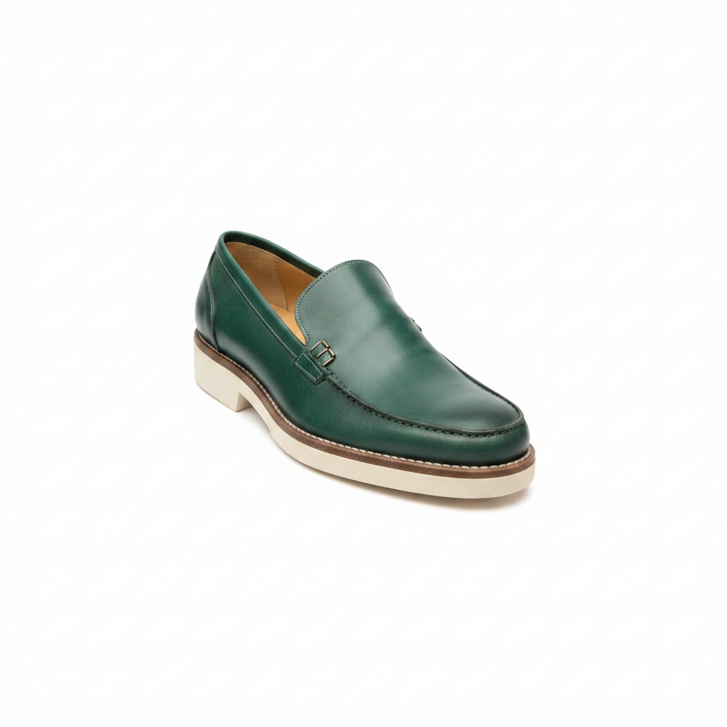 Green HTO Loafer Front 3/4