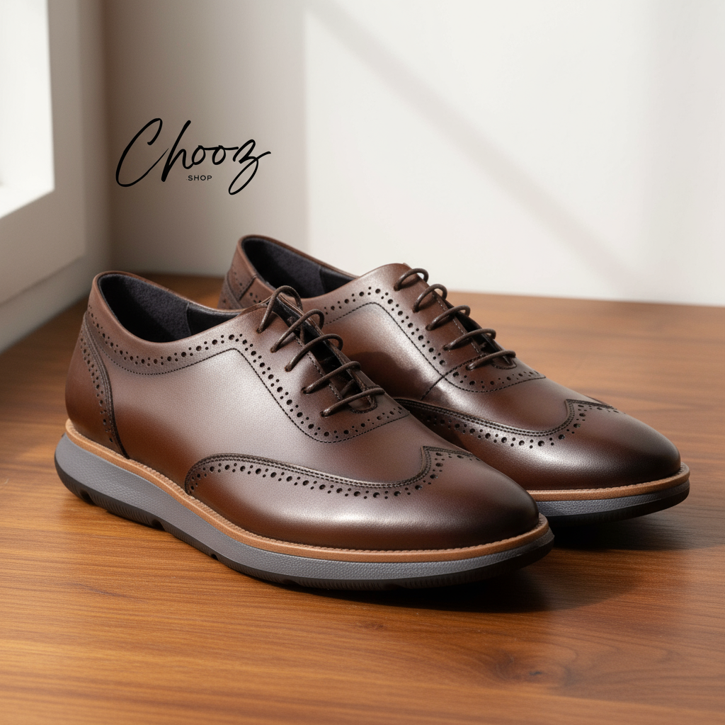 Fabio Lorenzi Réf: Y280-001 Coffee Chaussure Cuir Semelle polyuréthane