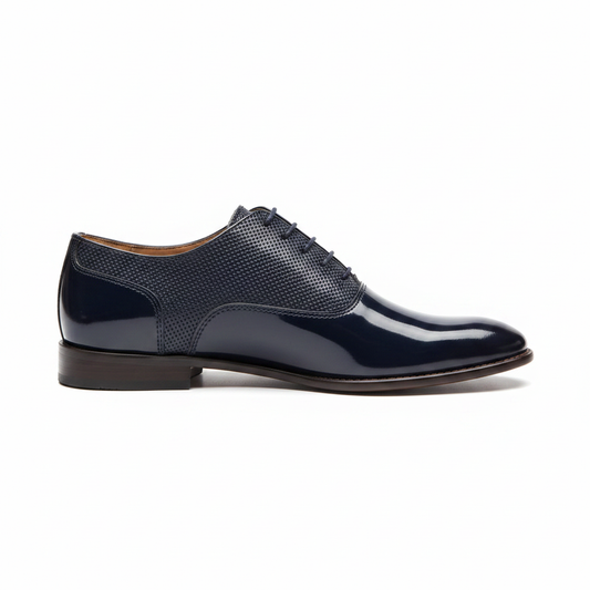 Navy Two-Tone Derby Side