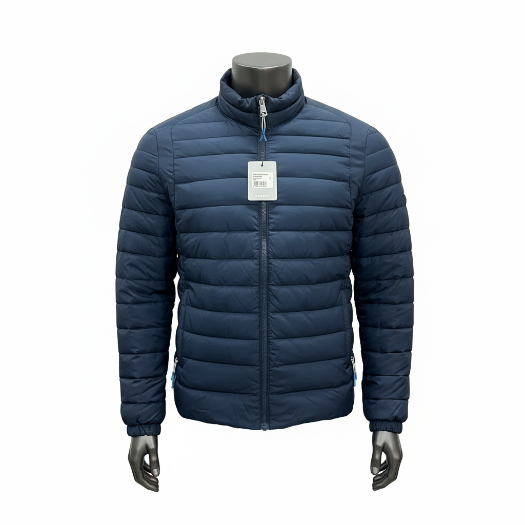 Photo e-commerce carrée - Doudoune bleu marine vue de face