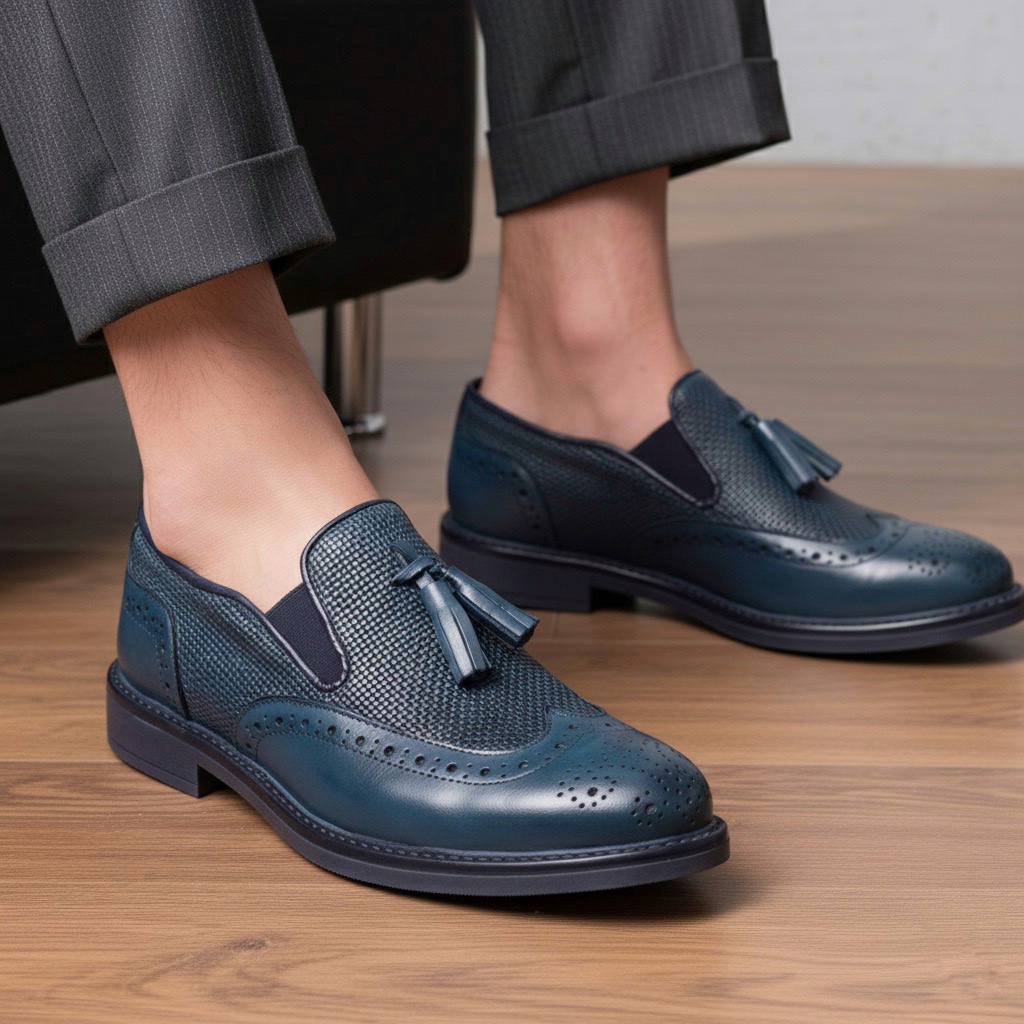 Frank Paul Shoes Blue Made in Italy Blue