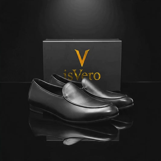isVero REF : is-277 Loafer formel smart casual Noir