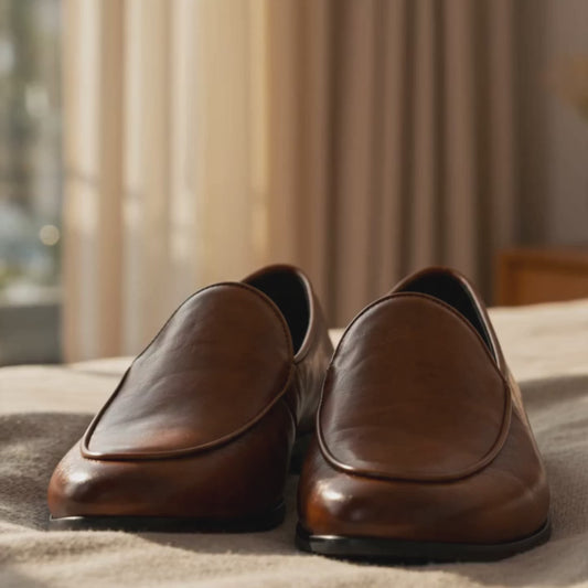 isVero REF : is-277 Loafer formel smart casual Cognac