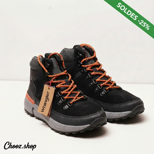 Publicité SOLDES -25% Boots Wrangler