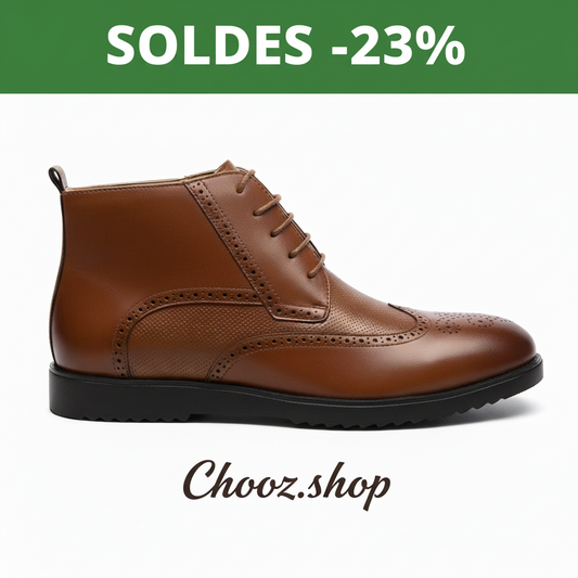 Publicité Soldes Bottine Marron