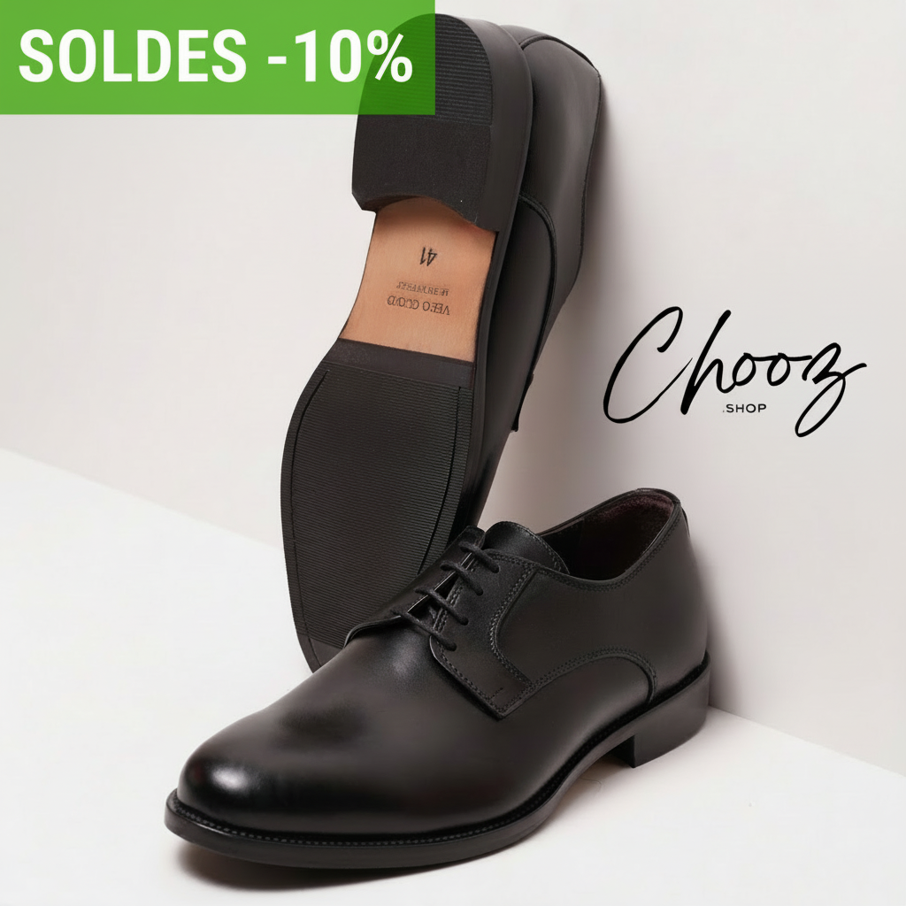 Publicité Soldes Chaussures Noires