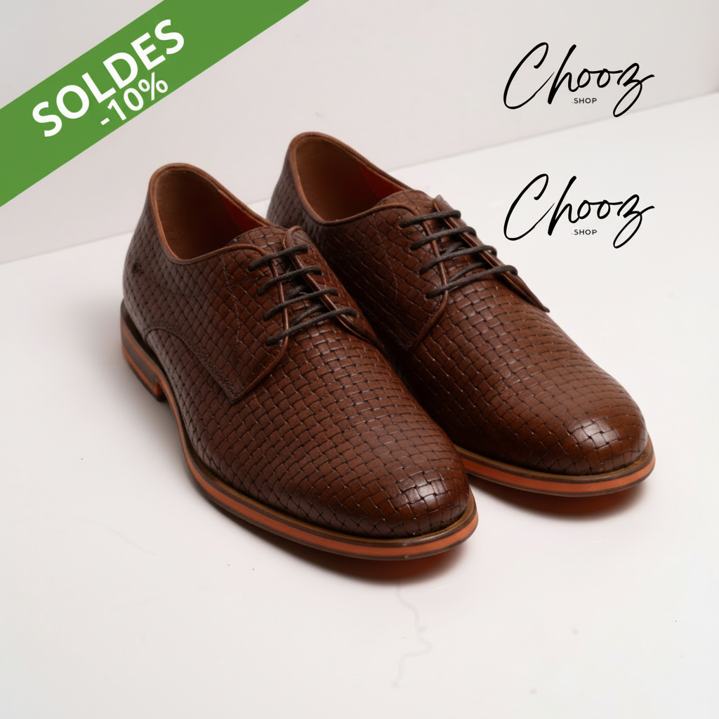 Publicité Soldes Chaussures Tressées