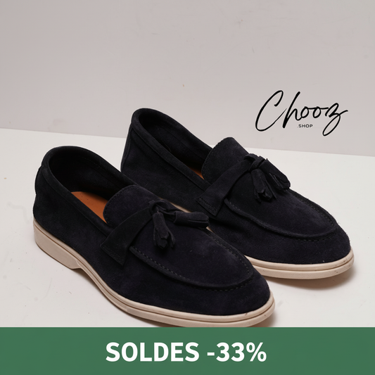 Publicité Soldes Mocassins Noirs