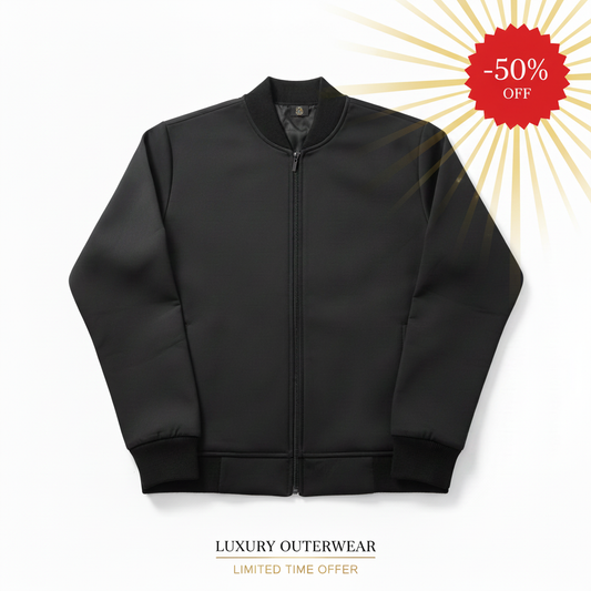 Publicité veste noire -50%