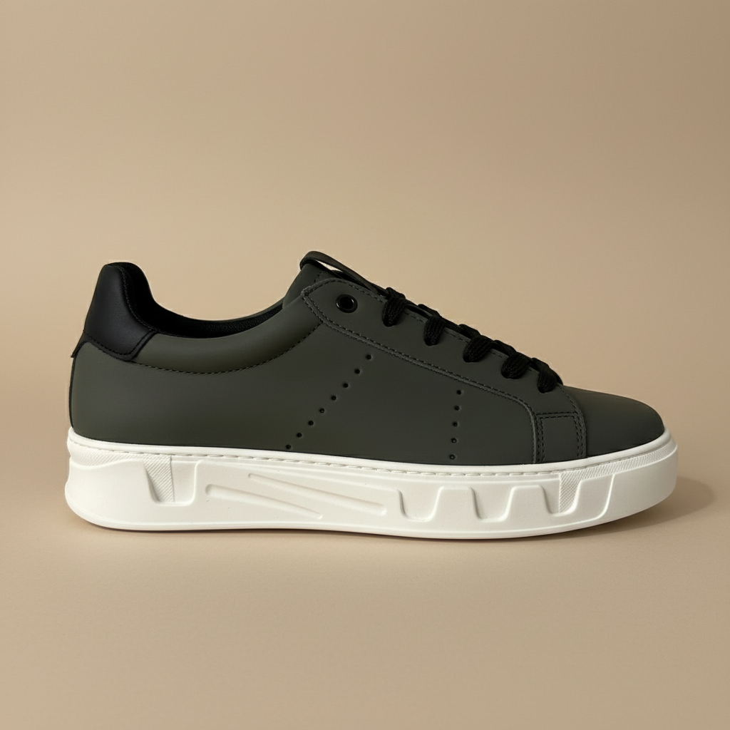 Sneakers fond beige luxe