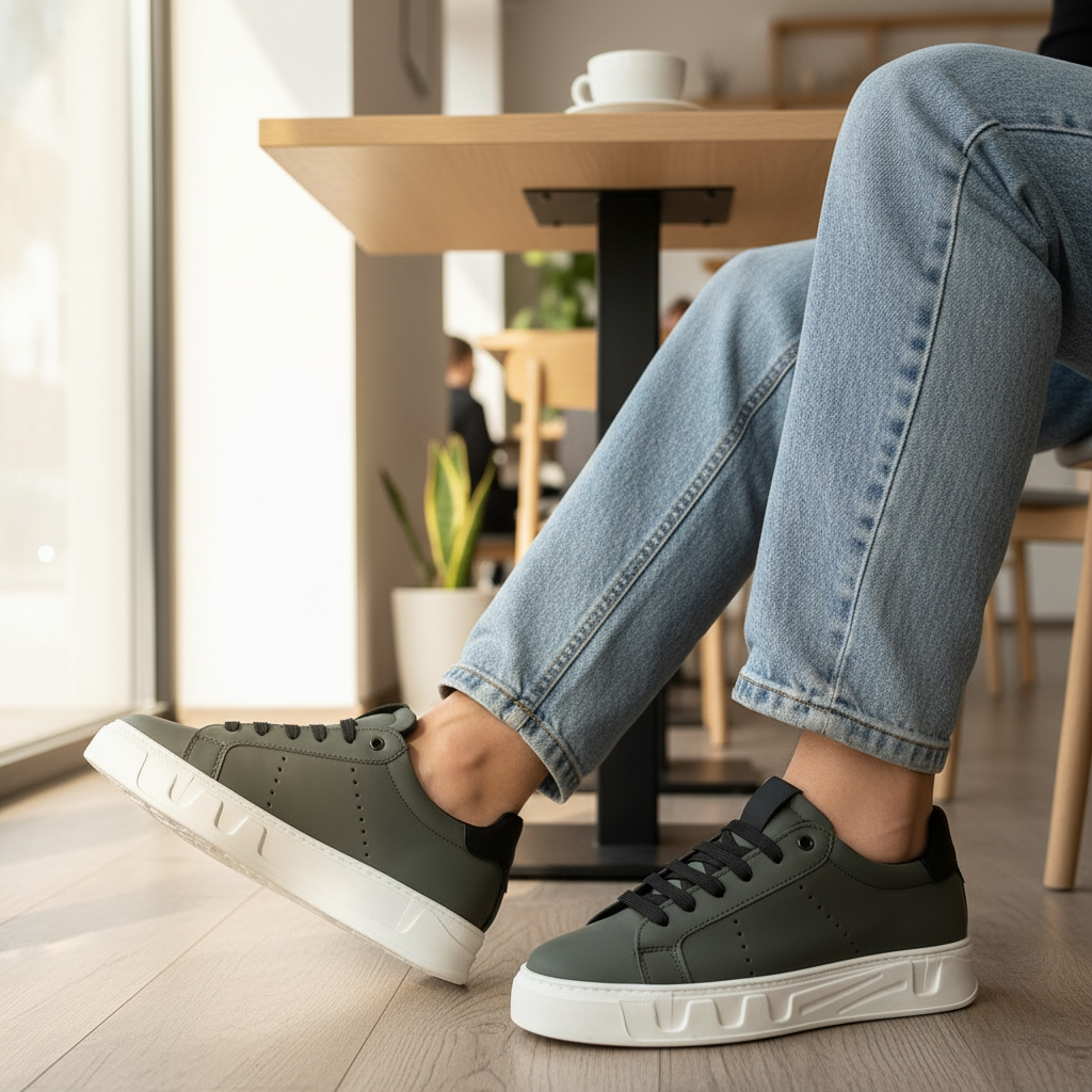 Sneakers lifestyle café