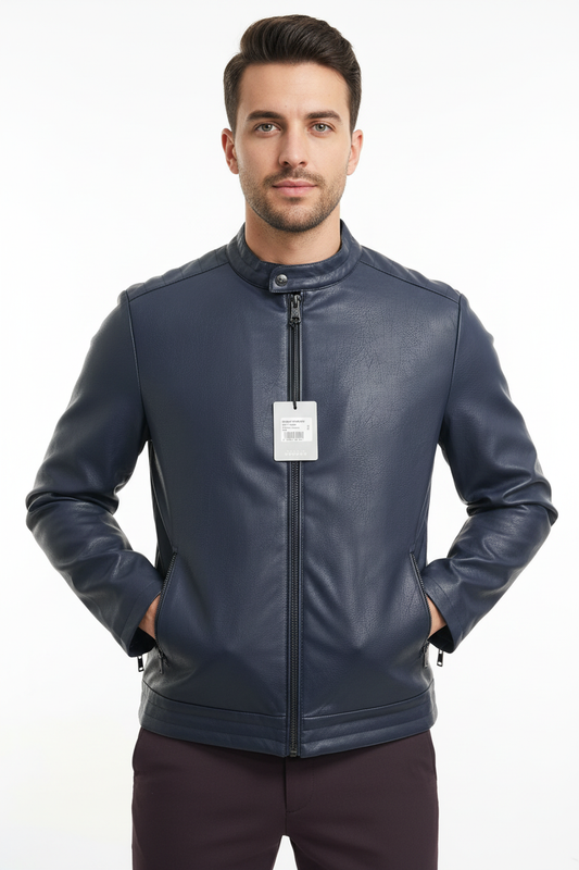 Veste simili cuir - Portée