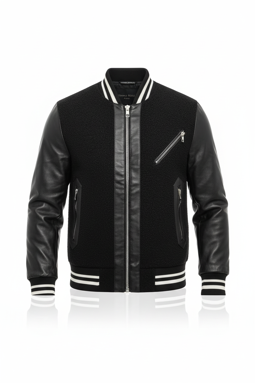 Vue de face bomber varsity