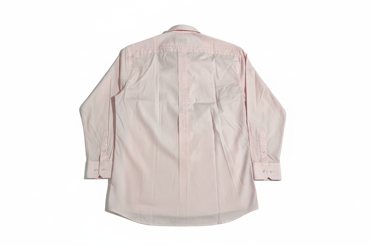 Vue dos chemise rose repassée